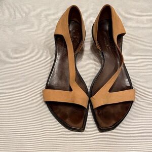 Chic Tan Leather Sandals for Women